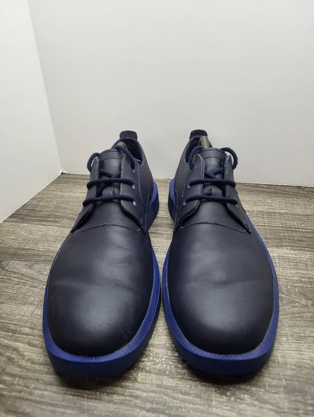 Camper Bill Blue Plain Toe Lace-Up Oxford Shoes Size EU 44 US Mens 10.5
